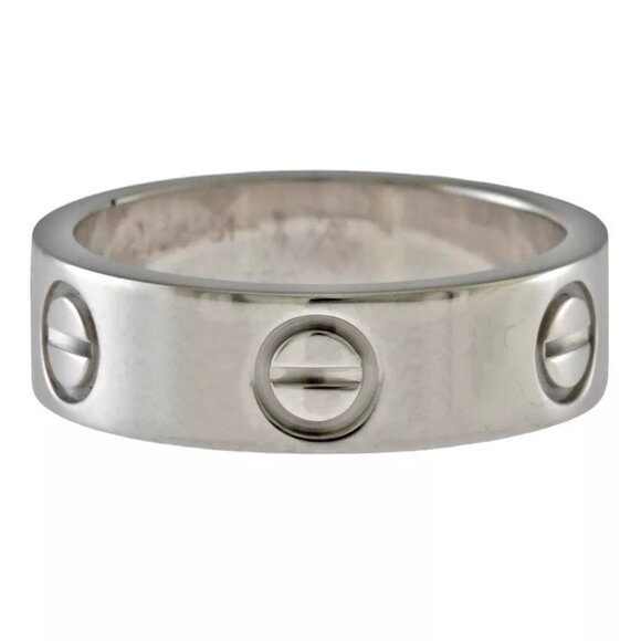 CARTIER Ring US 5 1/2 EU51 K18 white gold Love51 used - Picture 6 of 6